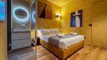 Doppia Design | Una cassaforte in camera, una scrivania, Wi-Fi gratuito, lenzuola