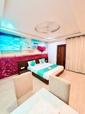 Quarto casal luxo, vista para a cidade