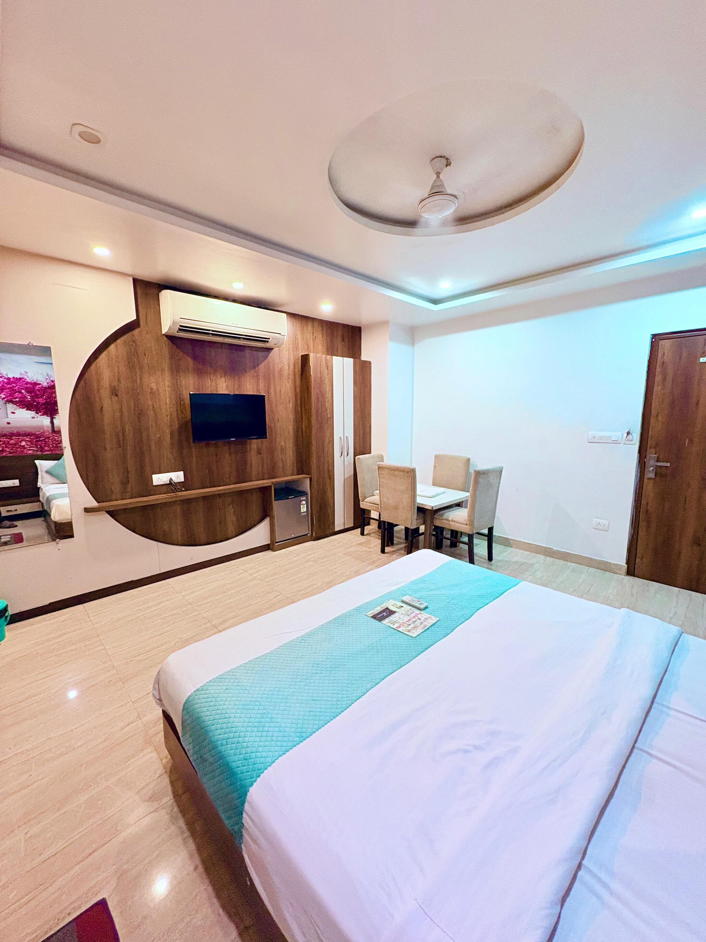 Quarto casal luxo, vista para a cidade