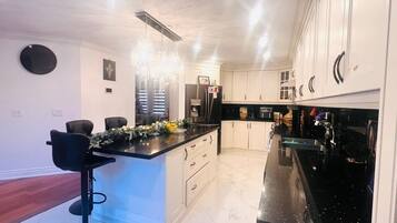 Microwave, oven, stovetop, dishwasher