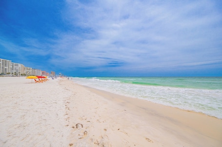 On the beach. Cinco Brisas 2 | Gulf-Front Luxury Retreat