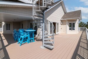 Outdoor dining - Ocean View from Balconies | Steps to Private Beach (Rehoboth Beach)