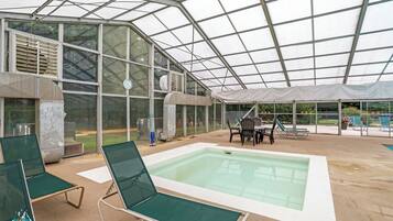 Indoor pool, a heated pool