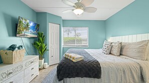 2 bedrooms, iron/ironing board, WiFi, bed sheets - Sun, Sand & Comfort Await! Renovated 2BR Condo | Sleeps 6 | Steps to St. Augustine Beach (St. Augustine)