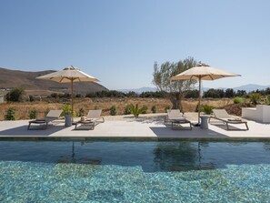 Pool - Villa Bema - Quietness and Beach access (Molos)