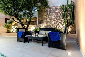 Terrace/patio - Holiday Home "Horta 55" with Pool, Wi-Fi, Air Conditioning, Garden & Terraces (Pollença)