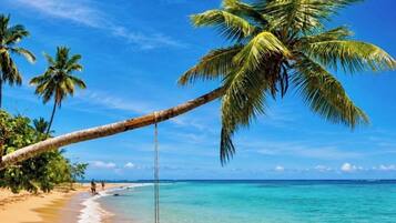 Sun loungers, beach towels
