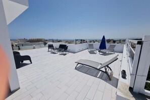Terrace/patio - House downtown Hammamet roof top with pool 15 persons (Hammamet)