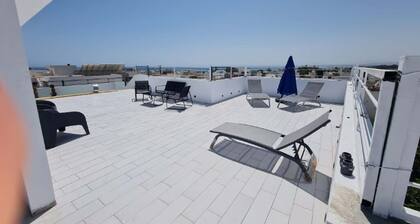 House downtown Hammamet roof top with pool 15 persons