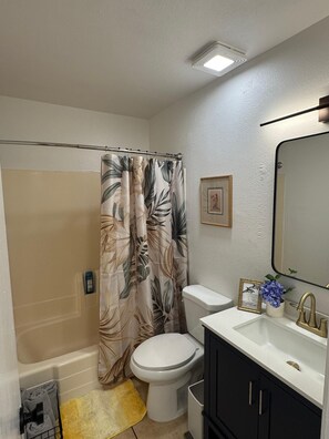 Hair dryer, towels, soap, toilet paper - 2Bed1Bath Mostaccioli KingQueenBeds CentralPhoenix (Phoenix)