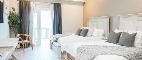 In-room safe, desk, laptop workspace, blackout curtains