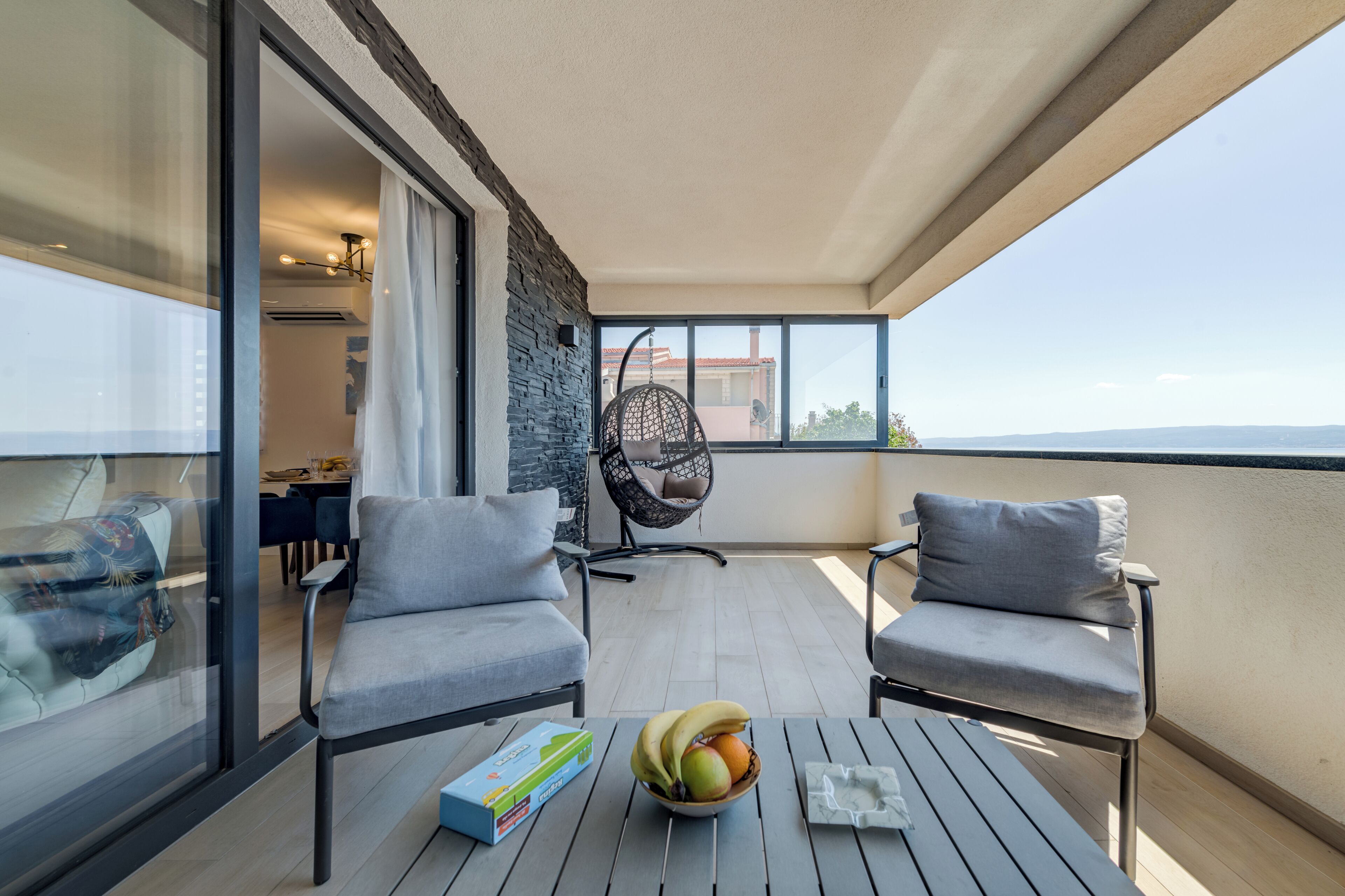Deluxe Apartment, Balcony, Sea View | Balcony