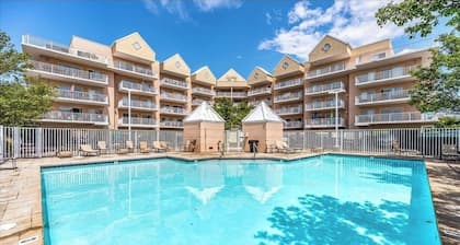 Front Row Seats to Northside Park – 3BR Condo with Pool & Fireworks Views!