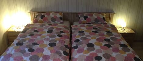 2 bedrooms, iron/ironing board, WiFi, bed sheets
