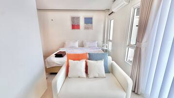 Comfort tweepersoonskamer, uitzicht op stad