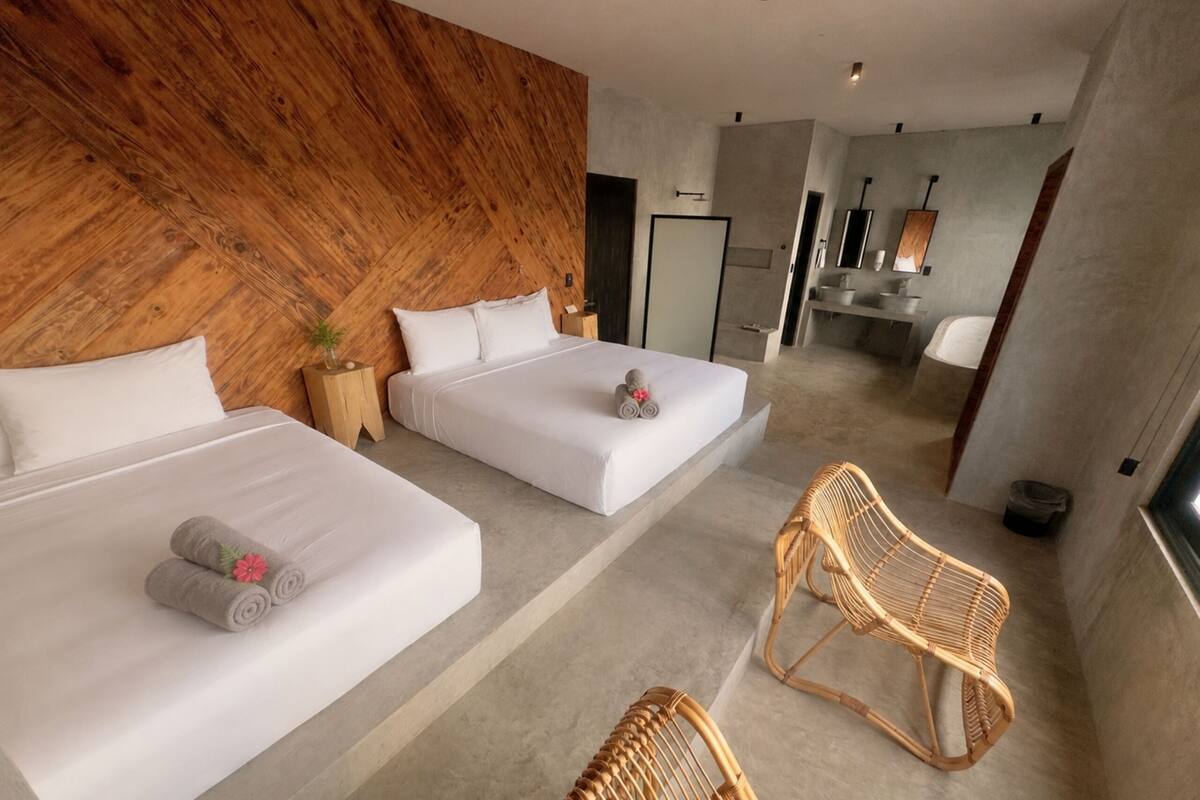 Family Suite | Langsir/tirai gelap terus, Wi-fi percuma, cadar katil 