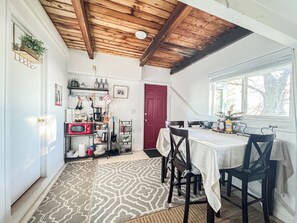 Dining - Alpine Lookout Cabin: 2 Balconies + Private Suite (Running Springs)