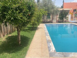 Pool - Spacious 3-bedroom villa in peaceful 20min Marrakech (Ouled Rahou)