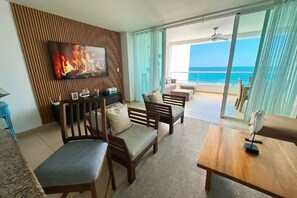 Interior - Oceanfront 2-BR in Marbella  Private Beach + View (Playa Juan Dolio)