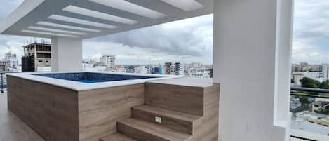 Appartement, 2 chambres, balcon | Terrasse/Patio