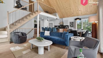 Smart-TV, Kamin, Tischfußball