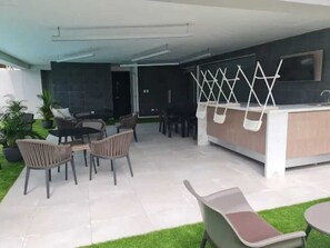 Apartment, 3 Bedrooms, Balcony | Outdoor dining - Downtown Three Bedroom SDQ Apartment (Santo Domingo)