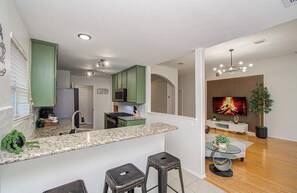 Fridge, microwave, oven, stovetop - 2 Homes • 8BR (sleeps 18) • Game Room & Backyards (Houston)