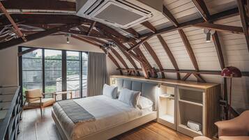 Deluxe appartement, bubbelbad | Uitzicht op de stad