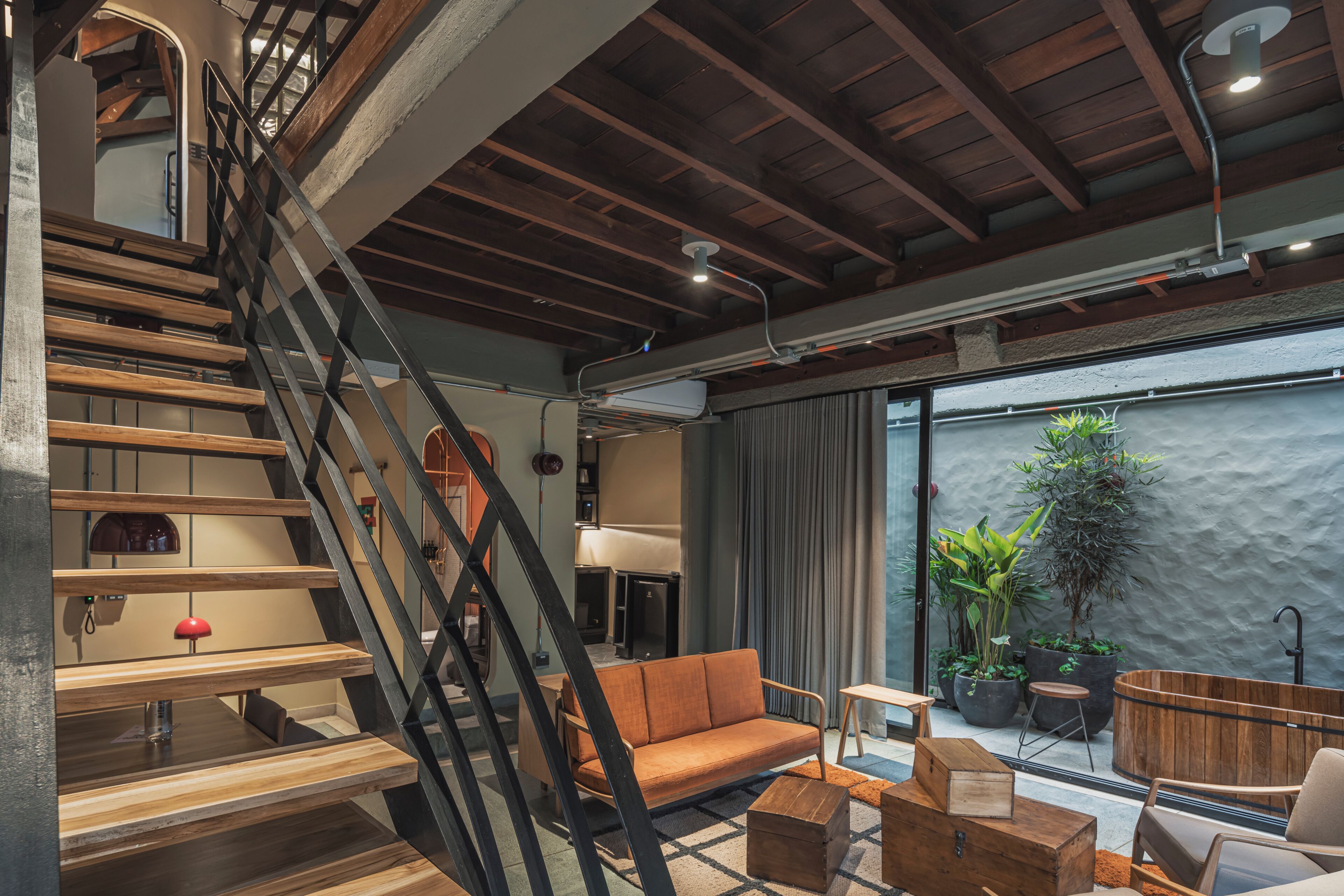 Panorama appartement, uitzicht op stad | Woonruimte