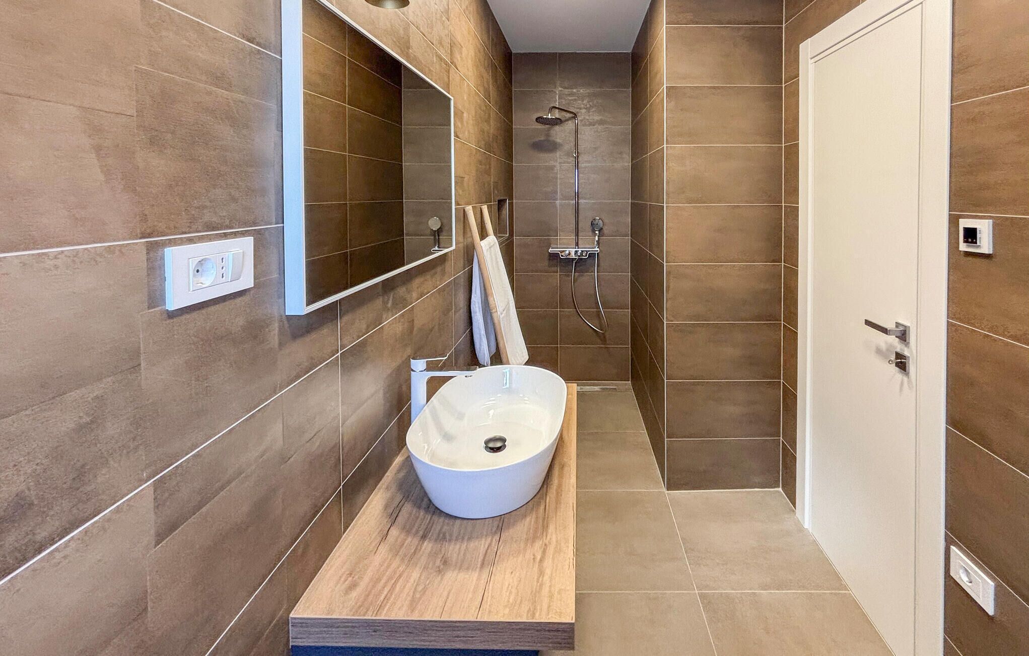 Shower, hair dryer