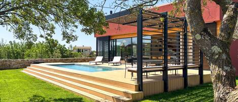 A heated pool