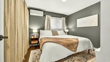 Blackout curtains, iron/ironing board, free WiFi
