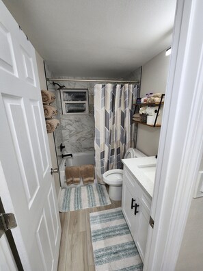 Hair dryer, towels, soap, shampoo - Cozy 2/1 home in welcoming Tarpon Springs with AC (Tarpon Springs)