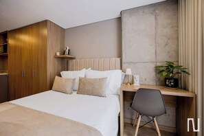 Studio, 1 Tempat Tidur Queen, dapur, pemandangan kota (Basilea 402) | 1 kamar tidur