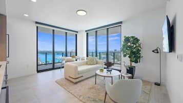 Apartment, Multiple Beds, Pool Access, Ocean View (72 Living 1210) | Living area