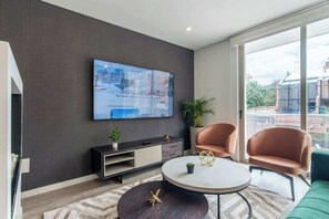 公寓, 多张床, 露台, 城市景观 (Balcones 201) | 起居区