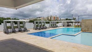 Outdoor pool - NOK Amazing 1BR Apartment Jardines 3, Punta Cana (Punta Cana)