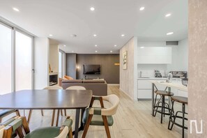 Căn hộ, nhiều giường, bồn tắm nước nóng, quang cảnh thành phố (Balcones 202) | Khu ăn uống