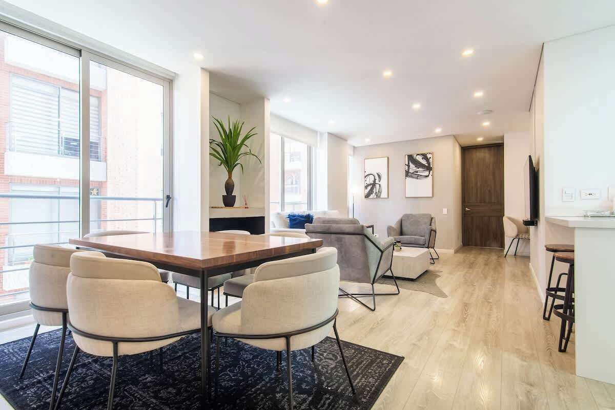Căn hộ, nhiều giường, bồn tắm nước nóng, quang cảnh thành phố (Balcones 303) | Khu ăn uống