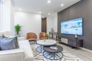 Apartamento, 2 camas Queen, sacada, vista para a cidade (Balcones 503) | Área de estar