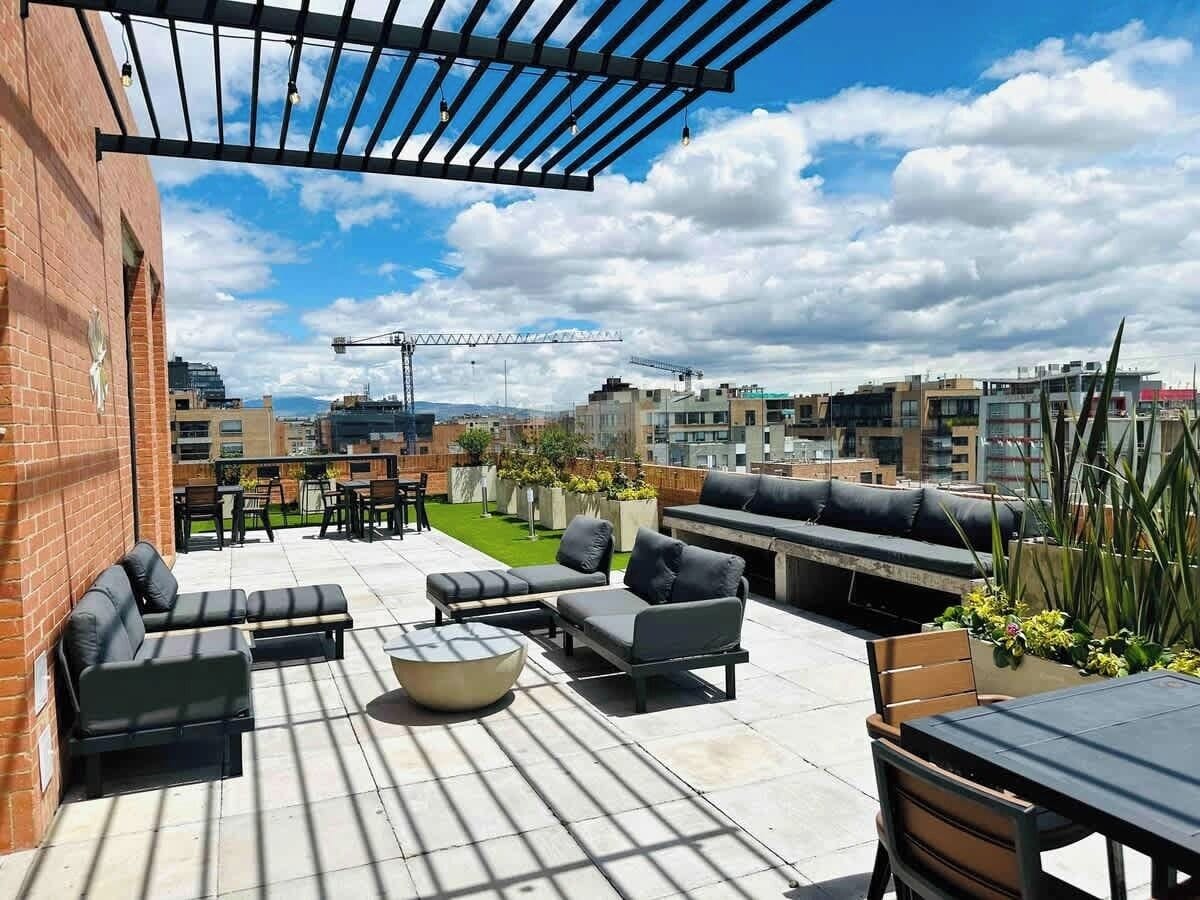 Apartamento, 1 cama Queen, sacada, vista para a cidade (Oruga 94 501) | Opções para refeição ao ar livre