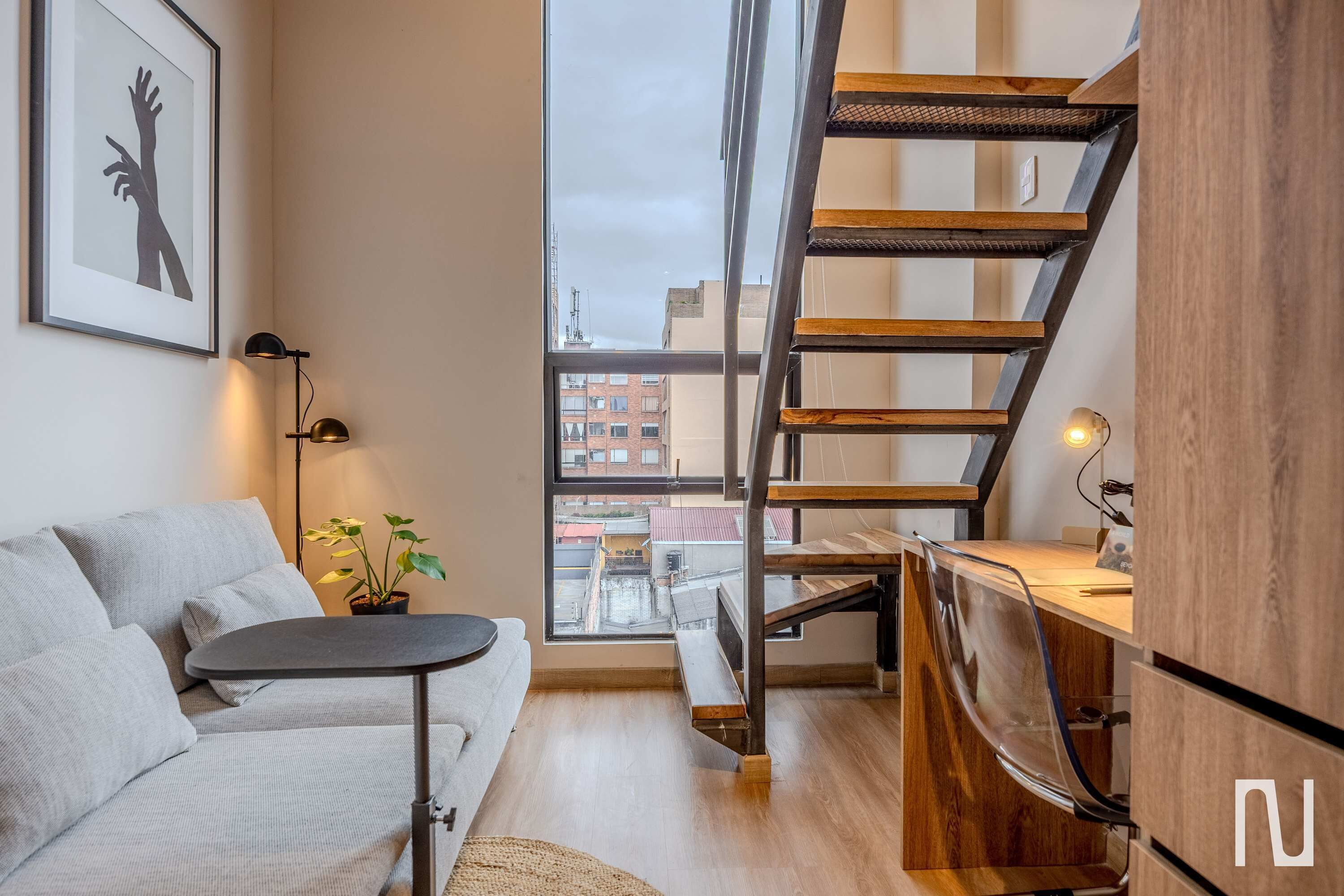 Apartamento, 1 cama de matrimonio, balcón, vistas a la ciudad (Vivo52 611) | Zona de estar