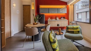 A modern apartment with a kitchen, dining area, and seating. - NOK Elegant 3BR Stay With Balcony at Bogota (Bogotá)