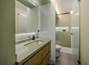 Apartment, Multiple Beds, Patio, City View (Gardens B202 + 203) | Bathroom - NOK Elegant 3BR Stay With Balcony at Bogota (Bogotá)