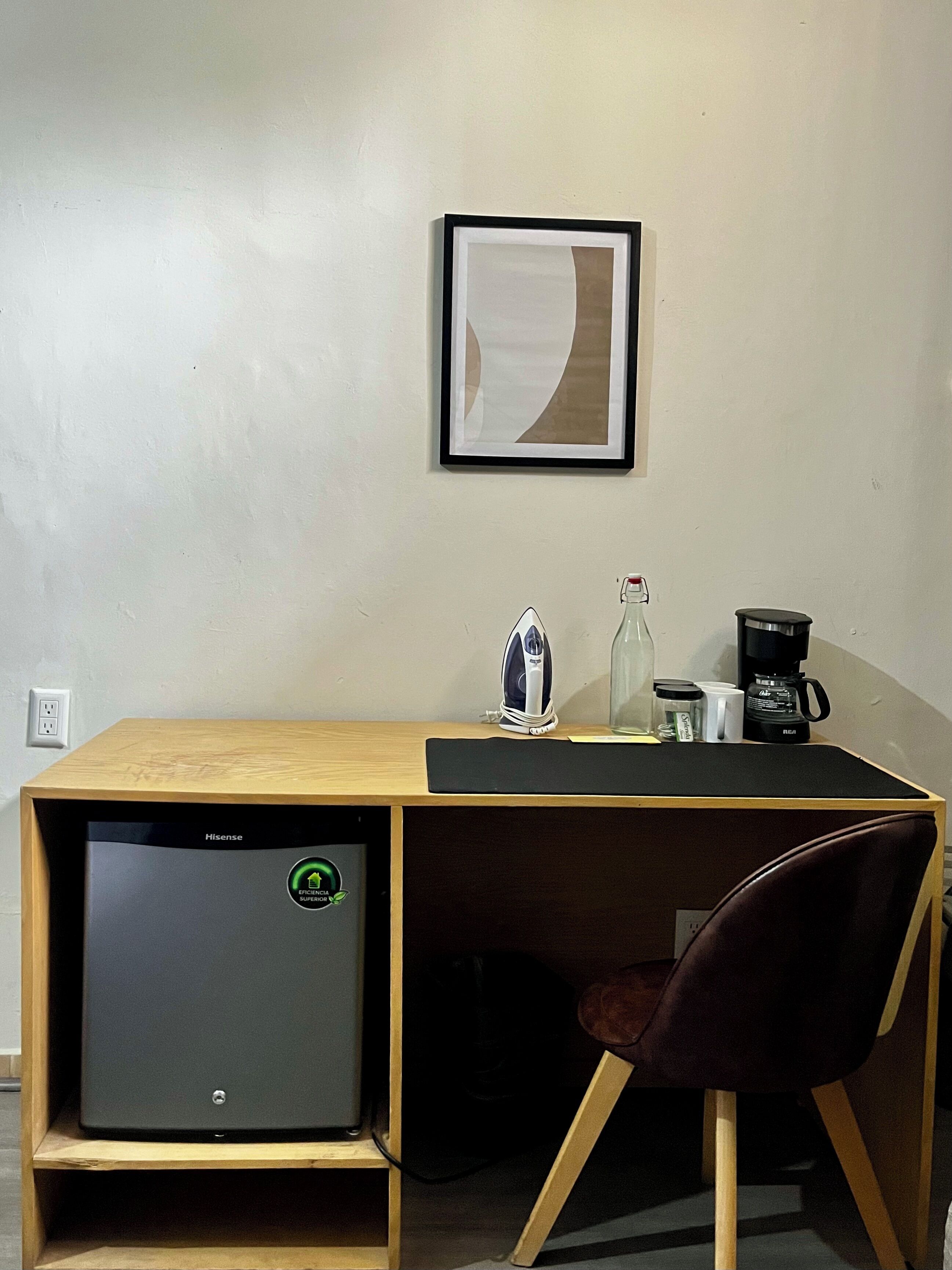 Desk, laptop workspace, iron/ironing board, free WiFi