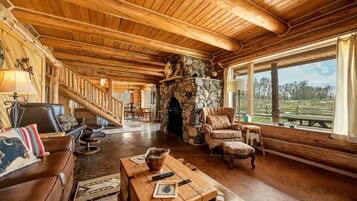 TV, fireplace, DVD player, offices