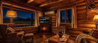 Clear Creek Crossing | Mountain Cabin on the Creek with Private Bridge Entry, BLM Land, Stargazing Deck + Separate Garage Apartment | Buffalo Wyoming Near Bighorn Mountains