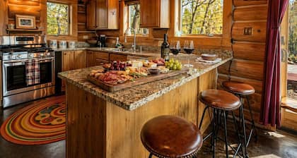 Clear Creek Crossing | Mountain Cabin on the Creek with Private Bridge Entry, BLM Land, Stargazing Deck + Separate Garage Apartment | Buffalo Wyoming Near Bighorn Mountains
