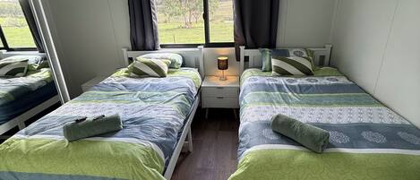 2 habitaciones, internet y ropa de cama