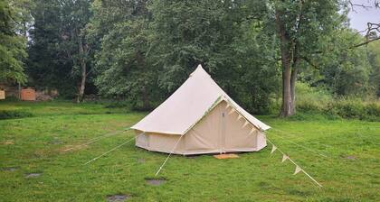 2-Person Bell Tent Stay at Old Vicarage Campsite